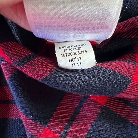 Banana Republic Dillon plaid flannel ruffle shirt button up - Picture 5 of 6